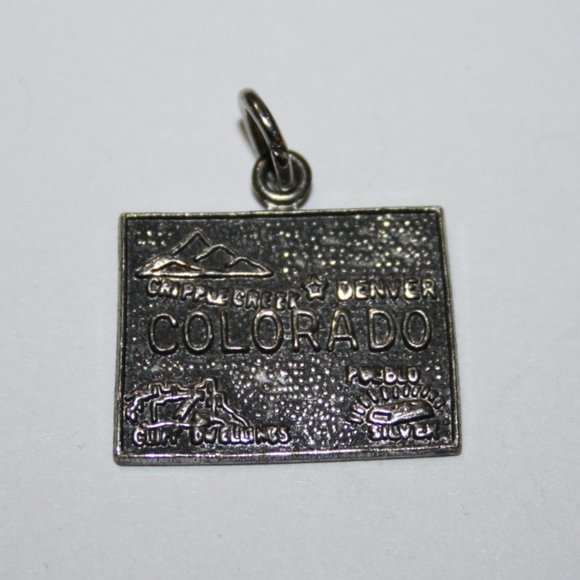 Sterling Silver Jewelry - Vintage Colorado Sterling Silver charm